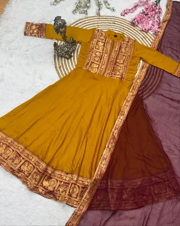 Vichitra_Silk_Traditional_Top_Dupatta_Set