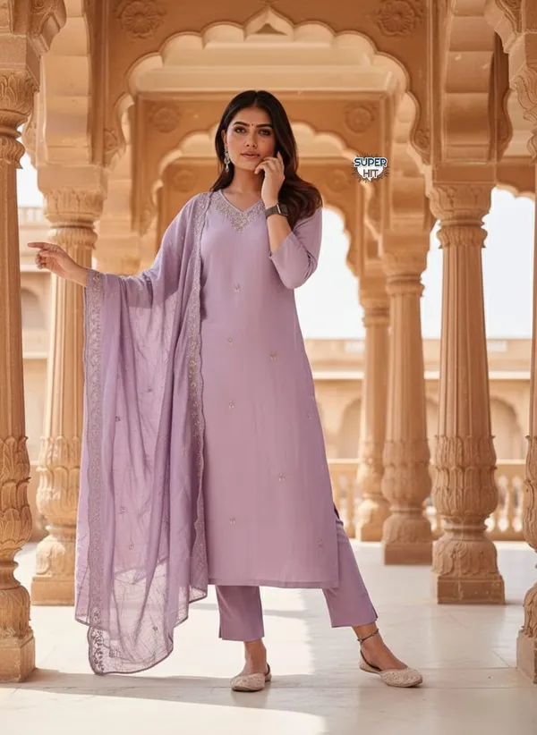 Viscose_Chanderi_Embroidered_Kurti_Set_with_Dupatta