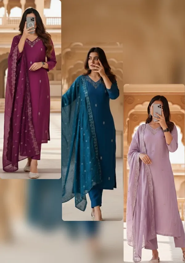 Viscose_Chanderi_Embroidered_Kurti_Set_with_Dupatta