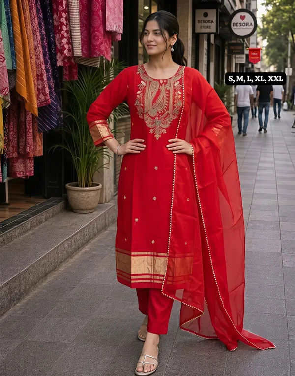 Viscose_Embroidered_Kurti_Set_with_Dupatta