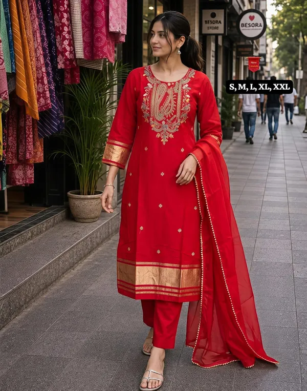 Viscose_Embroidered_Kurti_Set_with_Dupatta