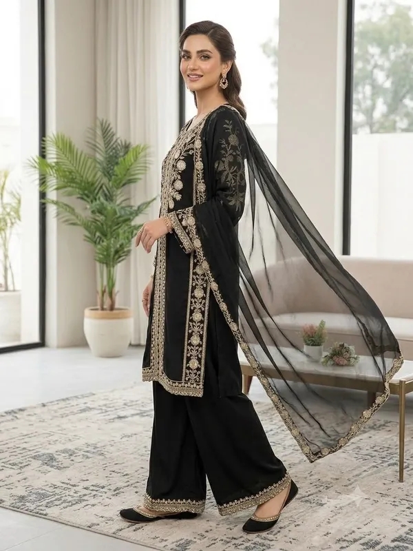 Sequence_Embroidered_Worked_Top_Plazzo_&_Dupatta_Set