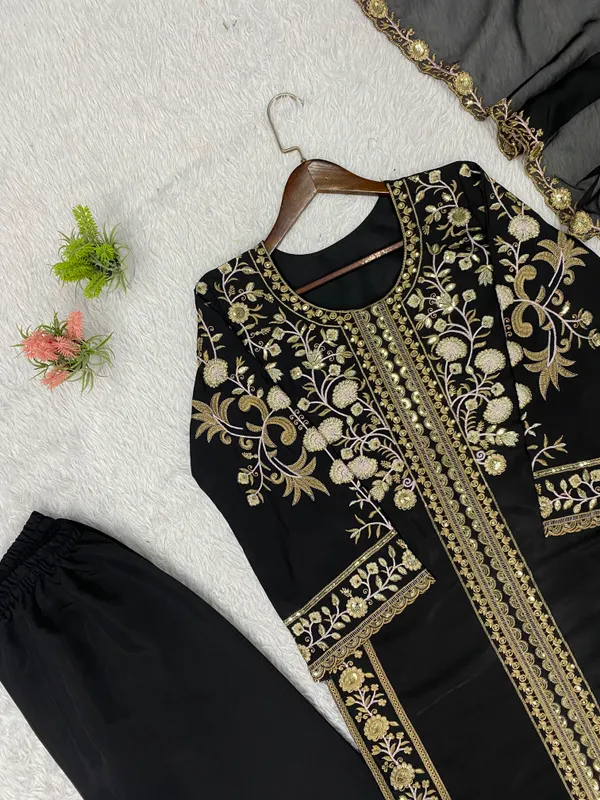 Sequence_Embroidered_Worked_Top_Plazzo_&_Dupatta_Set