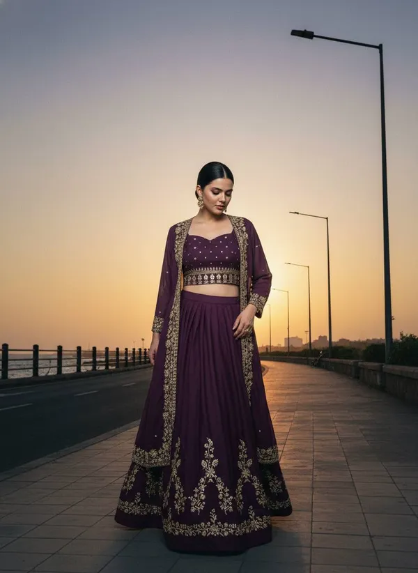 Premium_Indowestern_Lehenga_Choli_Set