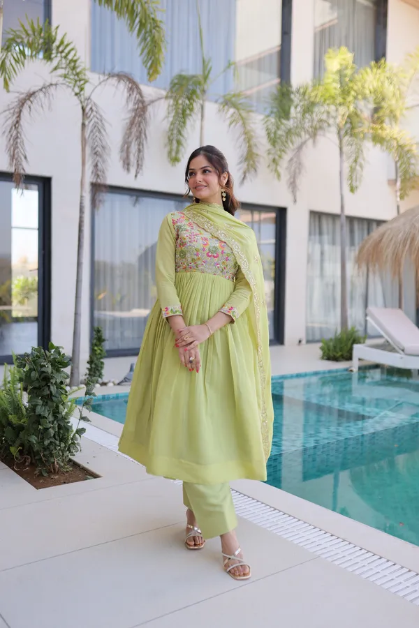 Premium_Pista_Green_Ready-made_Gown_with_Pant_&_Dupatta_Set