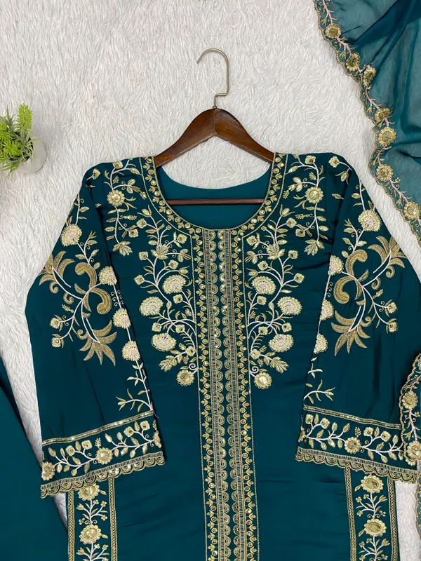 Sequence_Embroidered_Worked_Top_Plazzo_&_Dupatta_Set