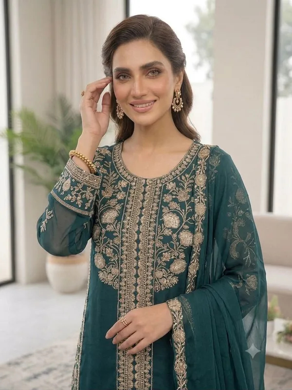 Sequence_Embroidered_Worked_Top_Plazzo_&_Dupatta_Set