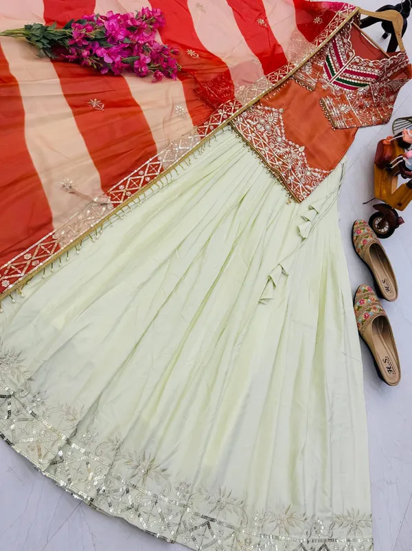 New_Designer_Party_Top_Lehenga_&_Dupatta_Set_|_Red