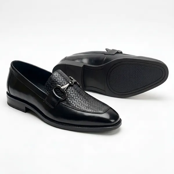 Tom_Hendrix_Horse_Bit_Buckle_Loafer_Black