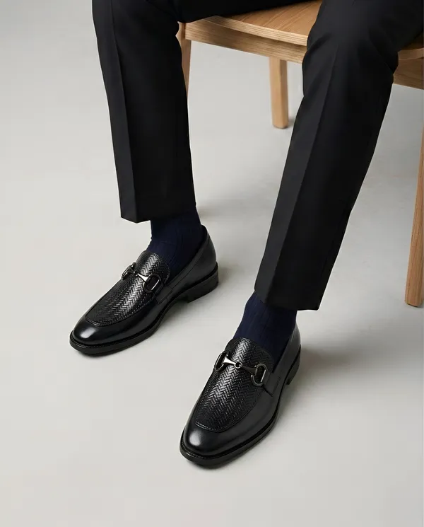 Tom_Hendrix_Horse_Bit_Buckle_Loafer_Black