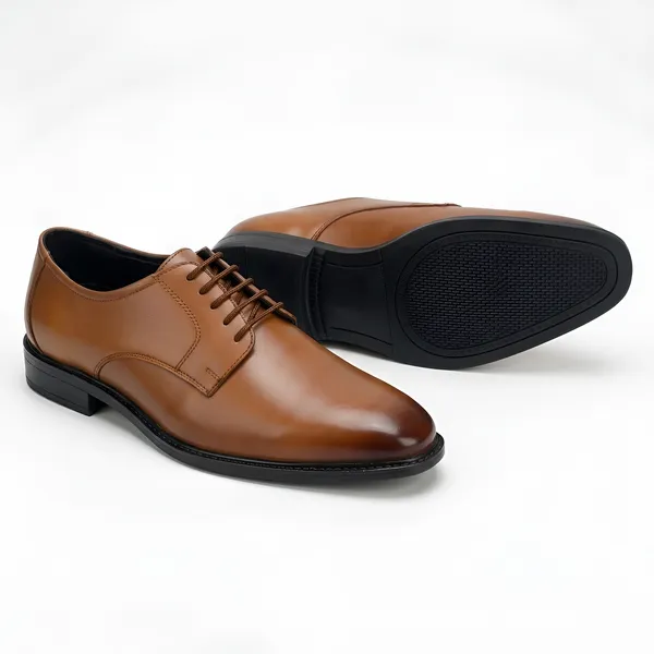 Tom_Hendrix_Classic_Plain_Toe_Derby_Tan