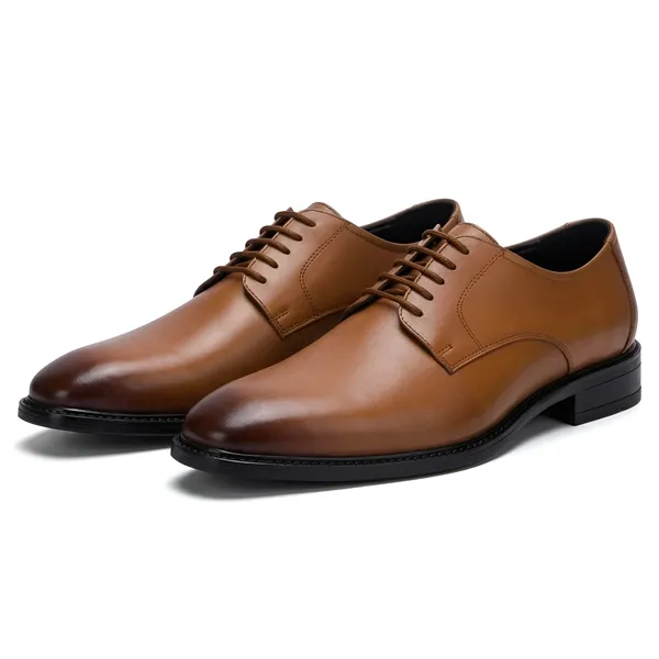 Tom_Hendrix_Classic_Plain_Toe_Derby_Tan