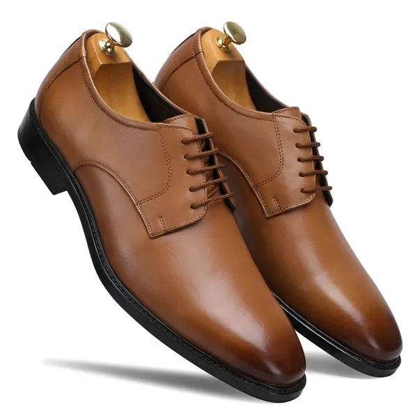 Tom_Hendrix_Classic_Plain_Toe_Derby_Tan