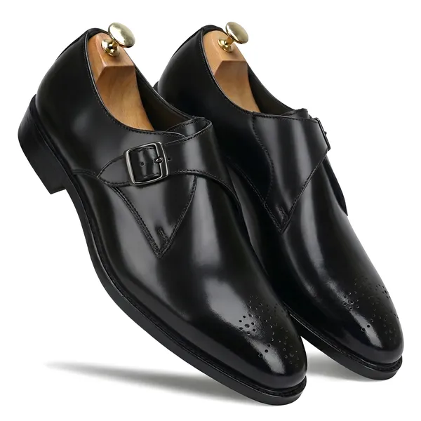 Tom_Hendrix_Single_Strap_Plain_Toe_Monk_Black