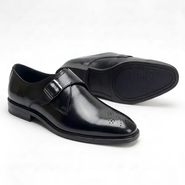 Tom_Hendrix_Single_Strap_Plain_Toe_Monk_Black