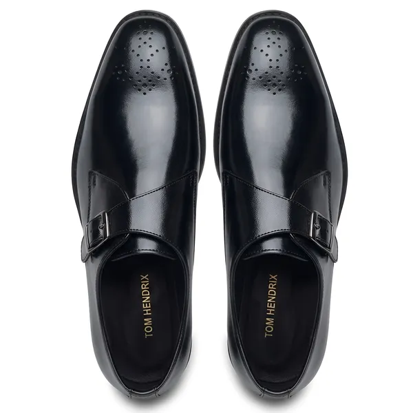 Tom_Hendrix_Single_Strap_Plain_Toe_Monk_Black