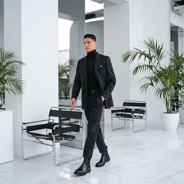 Tom_Hendrix_Round_Toe_Elastic_Chelsea_Boot_Black