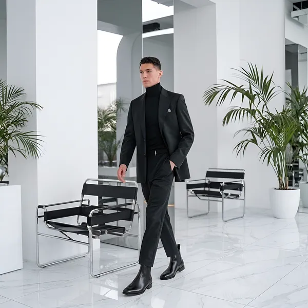 Tom_Hendrix_Square_Toe_Elastic_Chelsea_Boot_Black