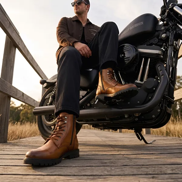 Tom_Hendrix_Ankle_Combat_Boots_With_Side_Zip_Tan