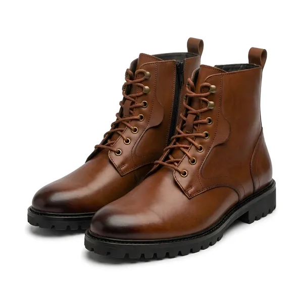Tom_Hendrix_Ankle_Combat_Boots_With_Side_Zip_Tan