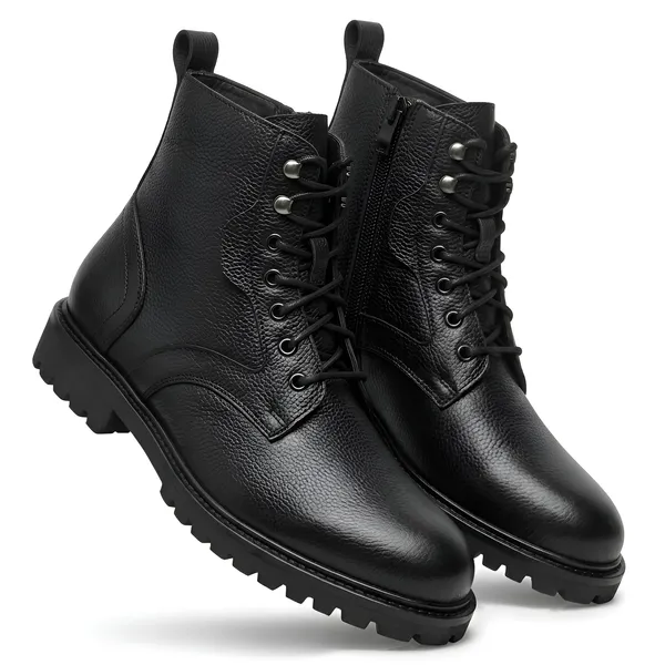 Tom_Hendrix_Mild_Leather_Ankle_Combat_Boots_With_Side_Zip_Black