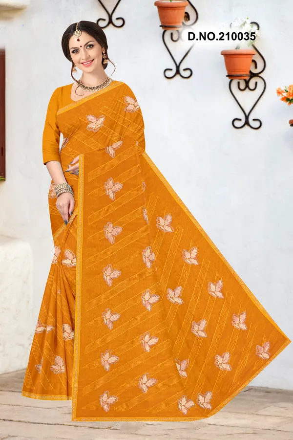 Mustard_Yellow_Shimmer_Floral_Embroidered_Saree_For_Women