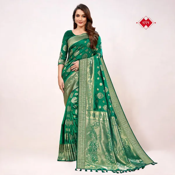Green_Silk_Zari_Woven_Banarasi_Saree_For_Women