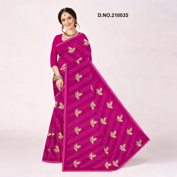 Pink_Shimmer_Butterfly_Embroidered_Saree_For_Women