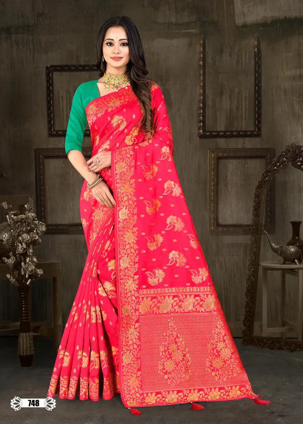 Pink_Dola_Silk_Woven_Floral_Zari_Banarasi_Saree_For_Women
