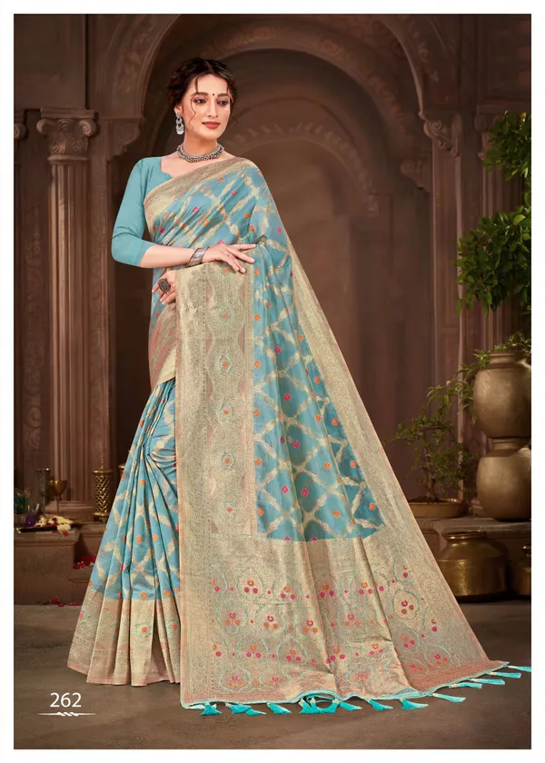 Sky_Blue_Organza_Silk_Zari_Woven_Banarasi_Saree_For_Women