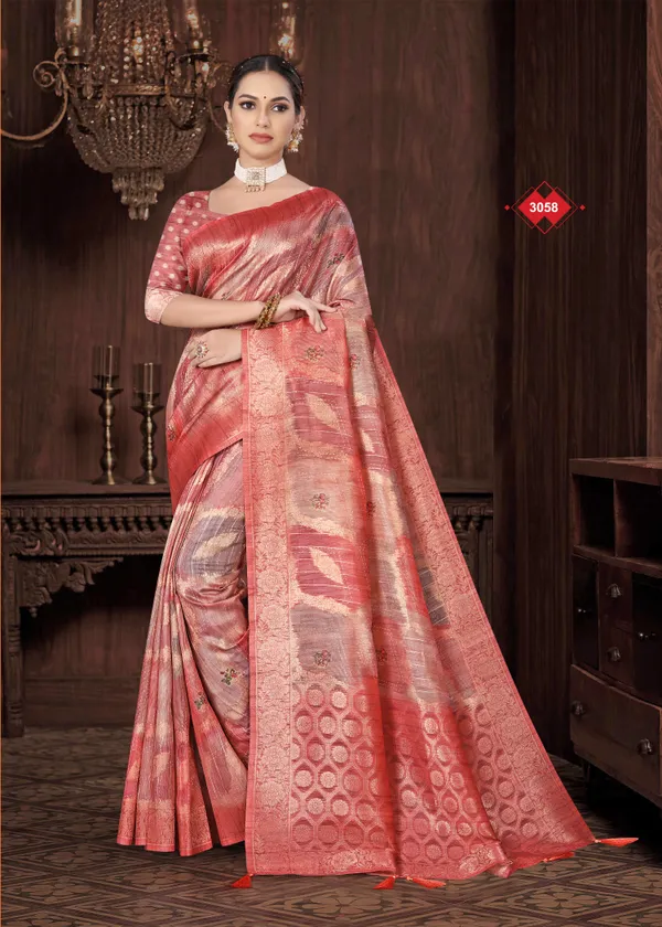 Pink_Soft_Cotton_Digital_Print_Zari_Border_Saree_For_Women