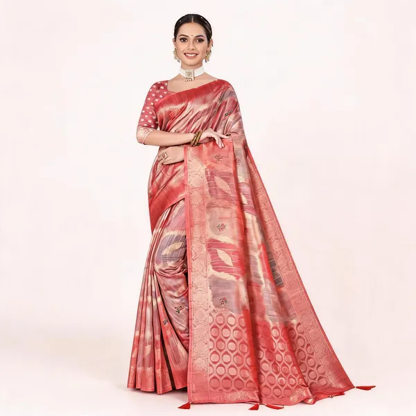 Pink_Soft_Cotton_Digital_Print_Zari_Border_Saree_For_Women