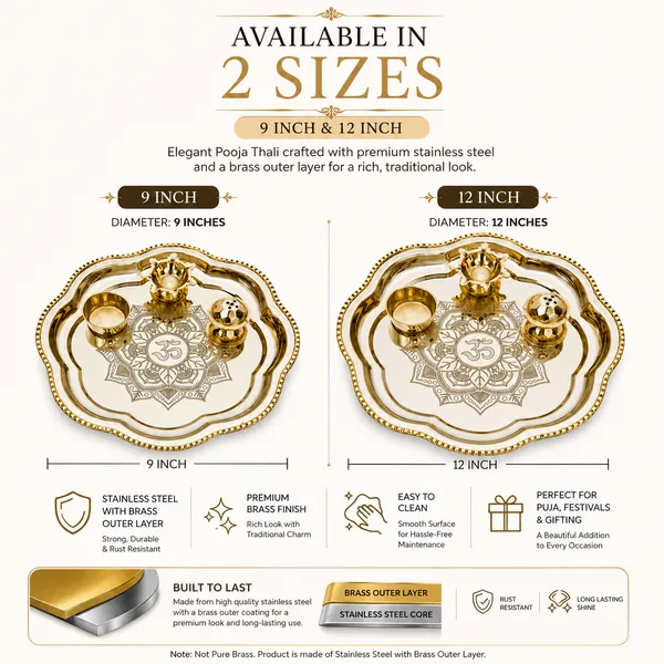 UPCW_TWOTONE_POOJA_THALI_SET_WITH_BRASS_BIDING_SET_OF_4