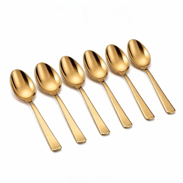UPCW_BABY_SPOON_6_PCS_SET_PVD_GOLD_FINISH