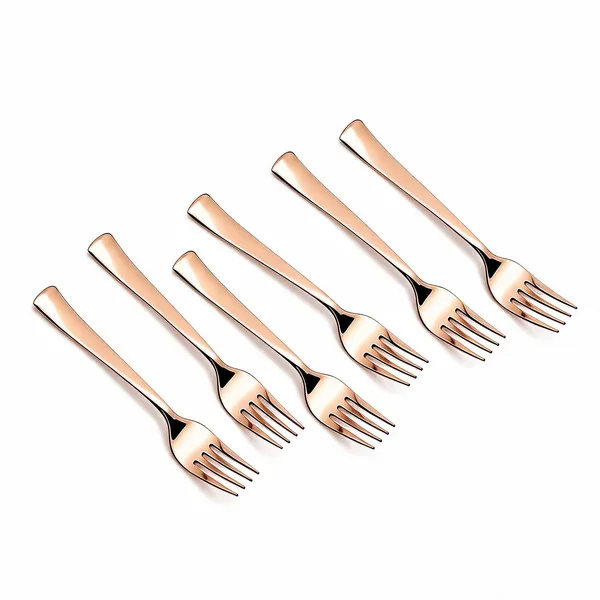 UPCW_BABY_FORK_6_PIECE_SET_PVD_ROSE_GOLD_FINISH