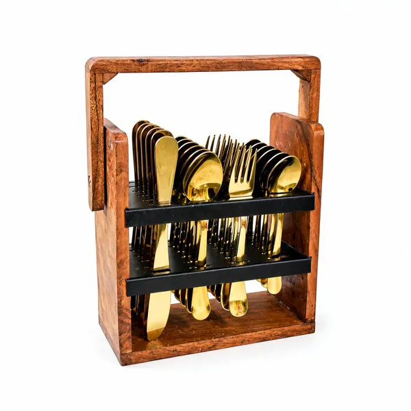 UPCW_ROYAL_DESIGN_14_G_EXCLUSIVE_WOODEN_CUTLERY_SET_WITH_GOLD_PVD_FINISH