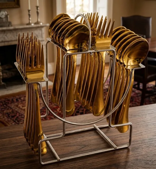 UPCW_EXCLUSIVE_ROYAL_DESIGN_14_G_STAINLESS_STEEL_CUTLERY_SET_WITH_GOLDEN_PVD_FINISH