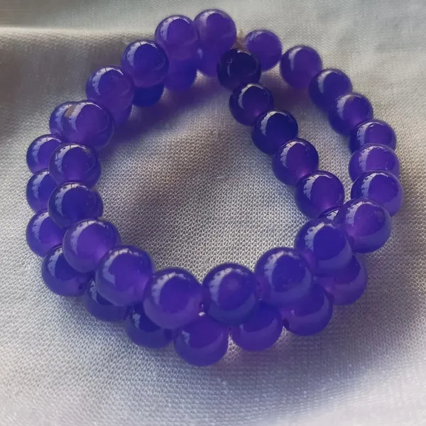 Blue_imported_glass_beads_Bracelet__For_Women