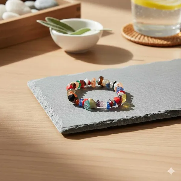 Multicolor_Coconut_Shell_And_Semi_Precious_Stones_Bracelet__For_Women