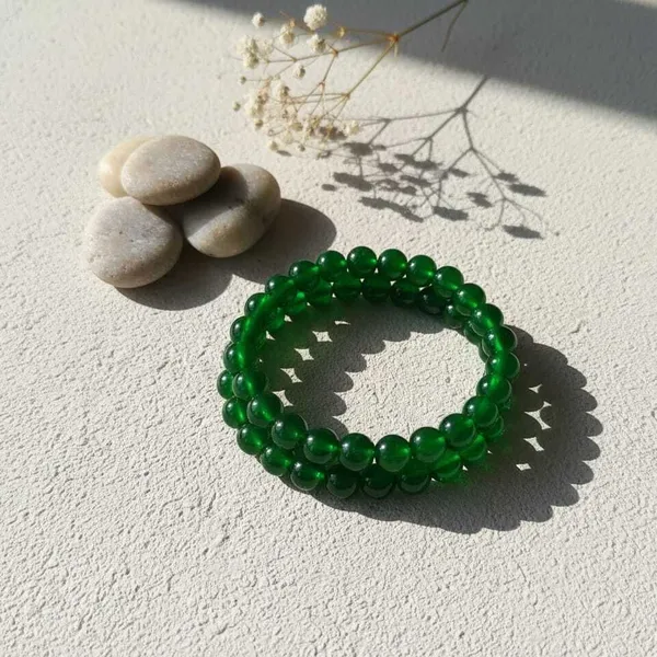 Green_Imported_glass_beads_Bracelet__For_Women
