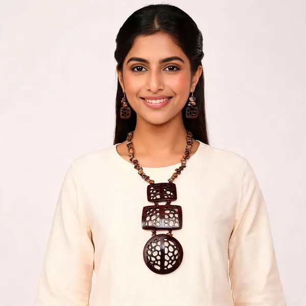 Brown_Coconut_Shell_And_Semi_Precious_Stones_Jewellery___For_Women