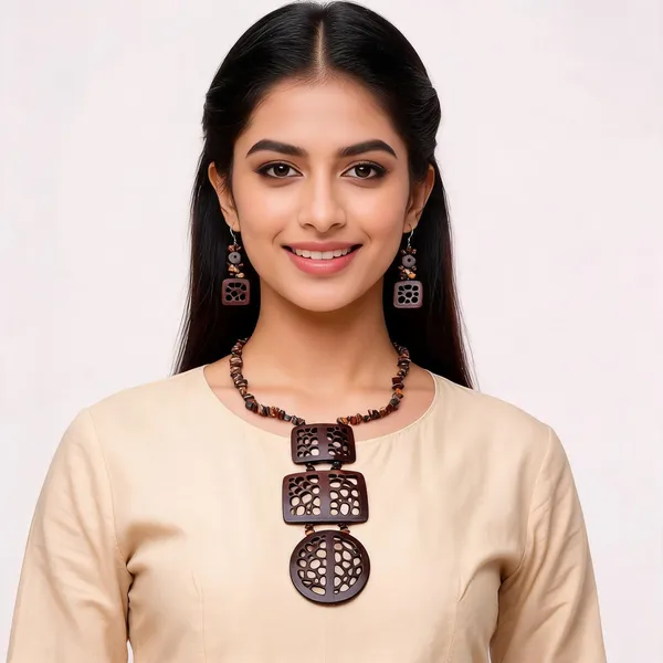Brown_Coconut_Shell_And_Semi_Precious_Stones_Jewellery___For_Women