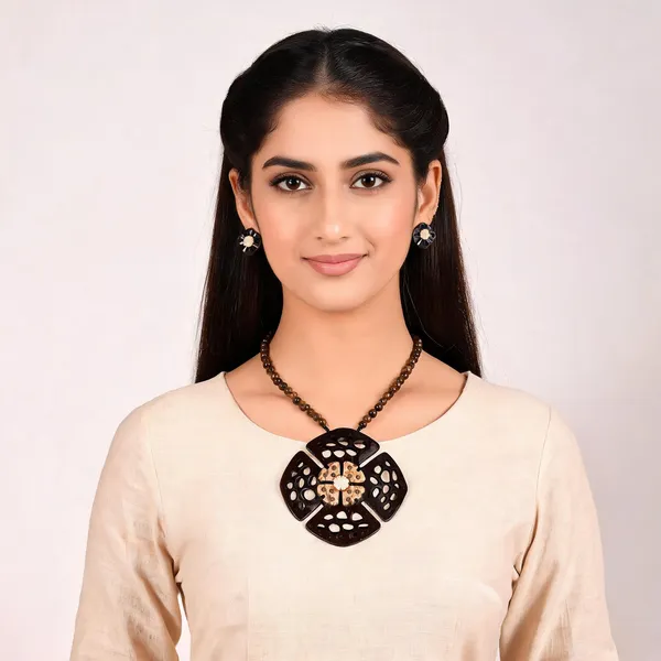 Brown_Coconut_Shell_And_Semi_Precious_Stones_Jewellery___For_Women