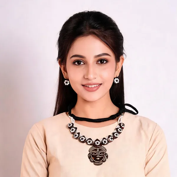 Brown_Coconut_Shell_And_imported_glass_Pearls_Jewellery__For_Women