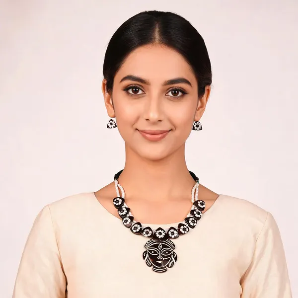 Brown_Coconut_Shell_And_imported_glass_Pearls_Jewellery__For_Women