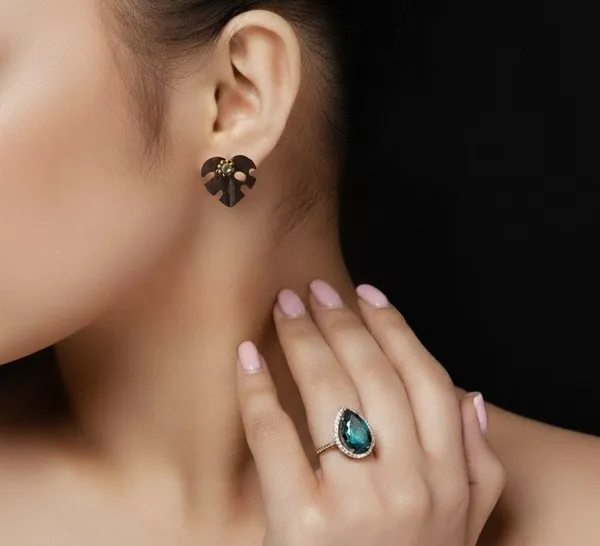 Brown_Coconut_Shell_Earrings__For_Women