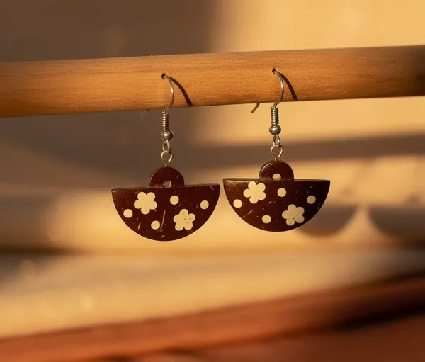 Brown_Coconut_Shell_Earrings__For_Women