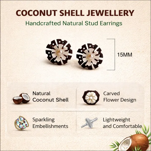 Brown_Coconut_Shell_mother_of_pearls_Ear_studs__For_Women