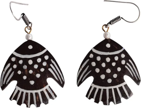 Brown_Coconut_Shell_Earrings__For_Women