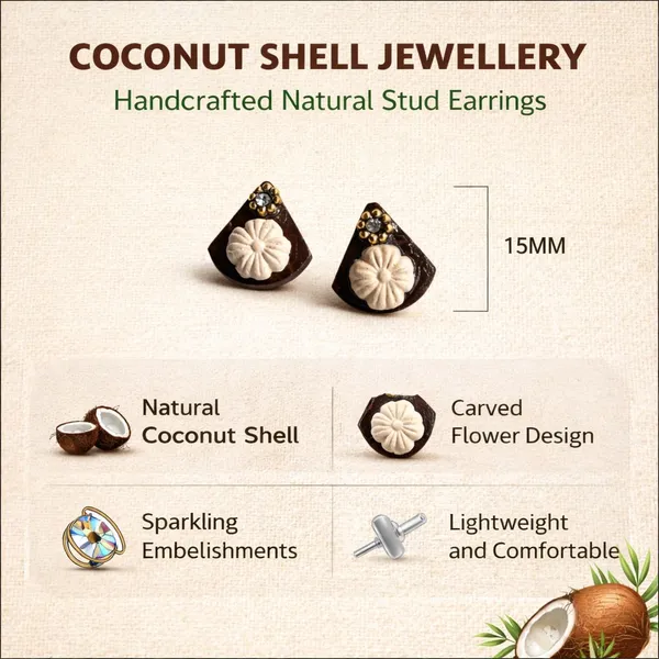 Brown_Coconut_Shell_And_terracotta_Earrings__For_Women